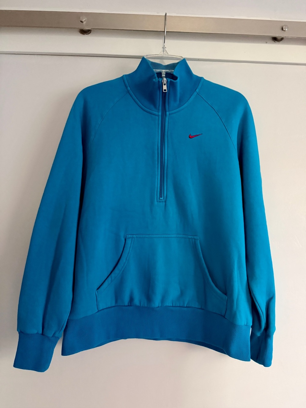 Nike 1/2 Zip Teal Blue Pullover Size XL